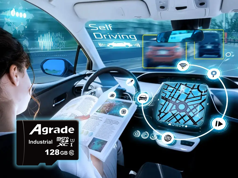 Agrade睿達(dá)工業(yè)級Micro SD（TF）卡為智能駕駛提供可靠的數(shù)據(jù)保證
