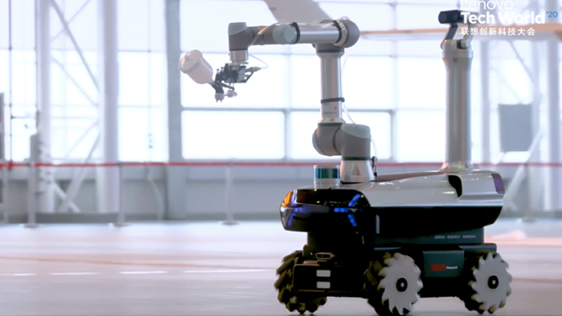 聯想首款自研工業機器人晨星助力國產大飛機制造